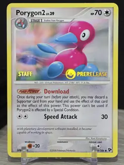 Pokemon Porygon 2 Staff Prerelease #49/106 Diamond & Pearl Great Encounters Rare - Image 5