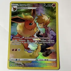 Flareon - Brilliant Stars - Full Art Holo Rare - NM TG01/TG30 - Pokemon TCG - Image 1