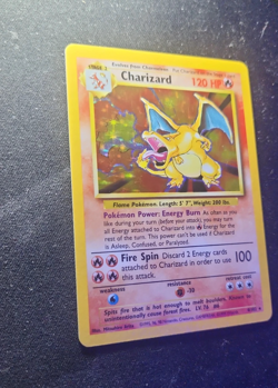 Pokemon TCG Base Set Unlimited 4/102 Charizard Holo Rare LP - Image 4