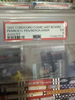 1997 Corocoro Comic Art Board Pokemon Bergkaiser August PSA 5 POP1! None Higher - Image 3