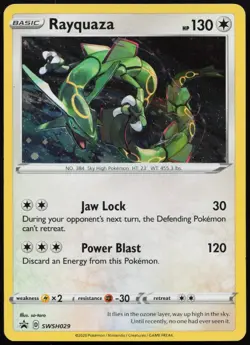 Rayquaza SWSH029 Holo Promo Sword & Shield Promo Pokemon NM - Image 1