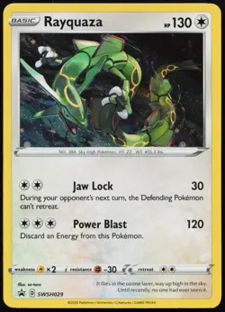 Rayquaza SWSH029 Holo Promo Sword & Shield Promo Pokemon NM - Image 1