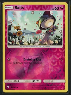 Ralts 91/147 Common Burning Shadows Pokemon Reverse Holo Near Mint - Image 1