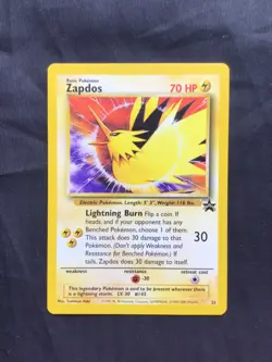 Pokemon Cards: Wizards Black Star Promo: Zapdos 23 - Image 1