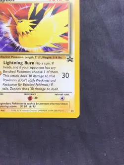 Pokemon Cards: Wizards Black Star Promo: Zapdos 23 - Image 4