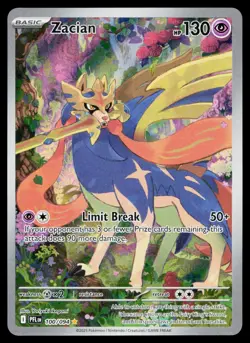 ZACIAN 100/094 ILLUSTRATION RARE PHANTASMAL FLAMES POKEMON HOLO NM - Image 1
