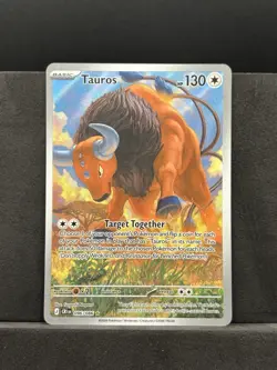 Tauros 96/86 Illustration Rare Pokemon Chaos Rising Full Art Pokemon TCG - Image 1