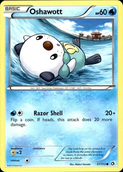 POKEMON OSHAWOTT 37 LEGENDARY TREASURES 113 COMMON LP - Image 1