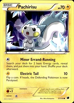 POKEMON PACHIRISU 37 PLASMA FREEZE 116 COMMON LP - Image 1