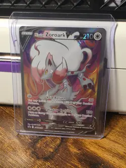 1x Nm Pokemon Hisuian Zoroark V Full Art Ultra Rare SWSH297 Black Star Promo - Image 1