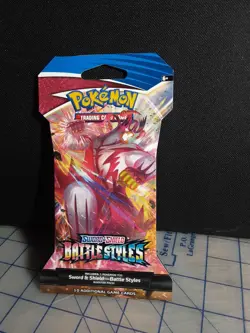 Pokemon Sword & Shield Battle Styles Sleeved 4 Booster Packs Full Art Set - Image 4