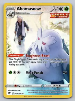 Abomasnow TG01/TG30 Holo Astral Radiance Trainer Gallery Pokemon NM - Image 1