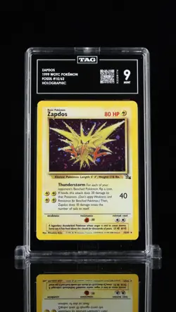 ZAPDOS 15/62 POKEMON FOSSIL THUNDERSTORM DECK COSMOS HOLO TAG 9 (LABEL ERROR) - Image 1
