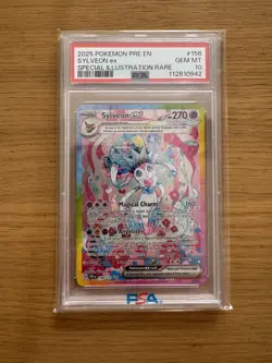Pokemon TCG Sylveon EX Sir 156/131 Prismatic Evolutions Card PSA10 Super Rare 🤩 - Image 1