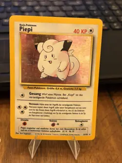 Pokemon Piepi (Clefairy) 5/102 Base Set Holo Rare German - Image 1