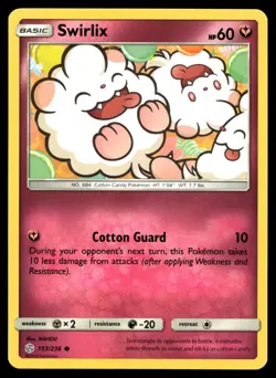 POKEMON SWIRLIX COSMIC ECLIPSE 153/236 C NM/M - Image 1
