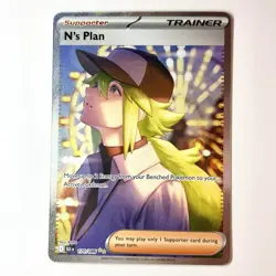 N's Plan SIR 170/086 SV Black Bolt Full Art English Pokemon Card - Image 1