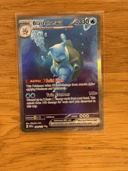 Pokemon TCG Blastoise ex 200/165 SV Scarlet & Violet 151 Full Art SIR NM-/LP+ - Image 1