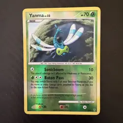 Yanma (Shiny) SH9 Reverse Holo Supreme Victors 2009 Pokemon (LP) - Image 1