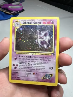 SWIRL 2000 Pokemon Gym Heroes Sabrina's Gengar 14/132 Holo Foil Rare Original - Image 3