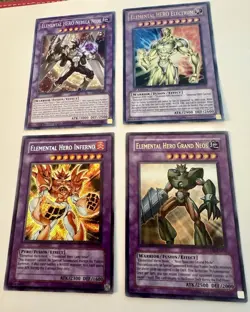 Yu-Gi-Oh Elemental HERO Lot Grand Neos Nebula Neos GX Holo Cards - Image 1