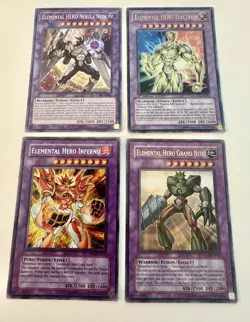 Yu-Gi-Oh Elemental HERO Lot Grand Neos Nebula Neos GX Holo Cards - Image 2