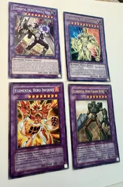 Yu-Gi-Oh Elemental HERO Lot Grand Neos Nebula Neos GX Holo Cards - Image 3
