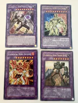 Yu-Gi-Oh Elemental HERO Lot Grand Neos Nebula Neos GX Holo Cards - Image 4