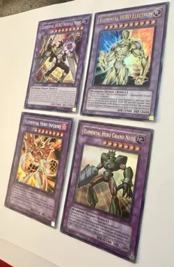 Yu-Gi-Oh Elemental HERO Lot Grand Neos Nebula Neos GX Holo Cards - Image 5