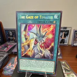 Yu-Gi-Oh The Gaze of Timaeus MZMU-EN013 1st Ed Secret Rare Holo English - Image 2