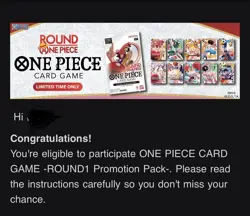 Round 1 x One Piece Collab Promo Pack ✅ CONFIRMED PREORDER English (1 Pack) - Image 1