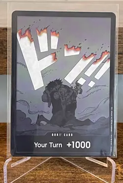 Bandai One Piece Don!! Card Your Turn +1000 Portgas D. Ace Promo Foil - Image 1