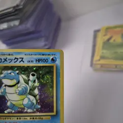 Blastoise Holo Pokemon Card Japanese Base Set 009 Rare Vintage 1996 Swirl - Image 3