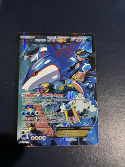 Pokemon TCG Team Aqua's Kyogre EX #6/34 Double Crisis Ultra Rare MP Holo - Image 1