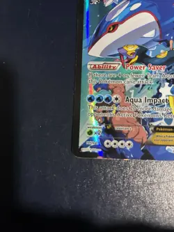 Pokemon TCG Team Aqua's Kyogre EX #6/34 Double Crisis Ultra Rare MP Holo - Image 3