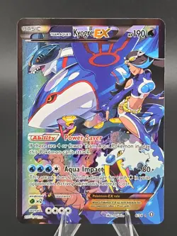 Pokemon TCG Team Aqua's Kyogre EX #6/34 Double Crisis Ultra Rare - Image 1