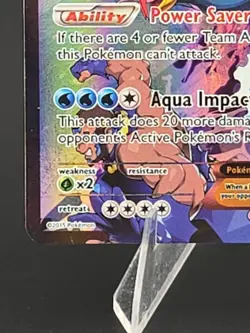 Pokemon TCG Team Aqua's Kyogre EX #6/34 Double Crisis Ultra Rare - Image 5