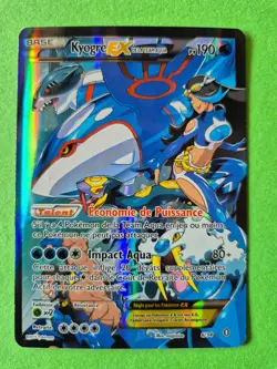 FRENCH Pokemon Team Aqua's Kyogre EX FULL ART 6/34 Double Crisis 2015 Ultra Rare - Image 1