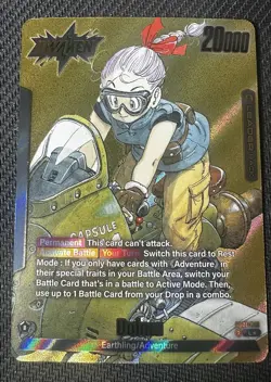 Bulma SB01-045 Gold Leader Dragon Ball Manga Booster Card Fusion World CLEAN! - Image 1