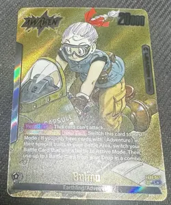 Bulma SB01-045 Gold Leader Dragon Ball Manga Booster Card Fusion World CLEAN! - Image 2