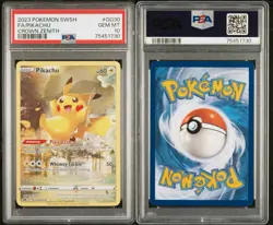 2023 Pokemon Crown Zenith Galarian Gallery Pikachu GG30/GG70 PSA 10 Holo - Image 3
