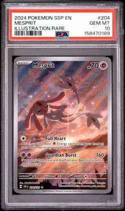 2024 POKEMON SSP EN-SURGING SPARKS ILLUSTRATION RARE MESPRIT 204 PSA 10 💎 - Image 1