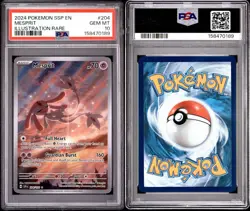 2024 POKEMON SSP EN-SURGING SPARKS ILLUSTRATION RARE MESPRIT 204 PSA 10 💎 - Image 3