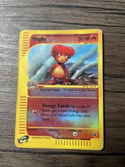 Pokemon TCG WOTC Card e-Series Magby Expedition Set Holo #17/165 NM - Image 1