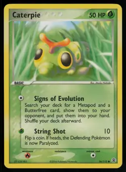 Caterpie 56/112 Common FireRed & LeafGreen Pokemon Lightly Played - Image 1
