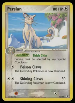 Persian 44/112 Uncommon FireRed & LeafGreen Pokemon Lightly Played - Image 1