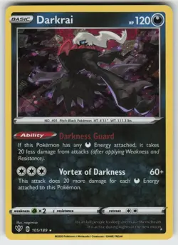 Darkrai - (Cosmos Holo) Promo Miscellaneous Cards & Products 105/189 Pokemon - Image 1