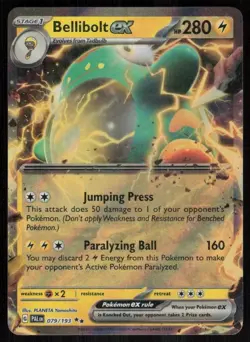 Bellibolt ex 79/193: Paldea Evolved Pokemon TCG Near Mint - Image 1