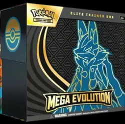 Pokemon Mega Evolution Elite Trainer Box English 2025 Lucario Riolu ETB - Image 1
