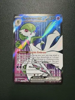 Pokemon Gardevoir EX TCG Full Art Scarlet & Violet Card 228/198 NM Condition - Image 1